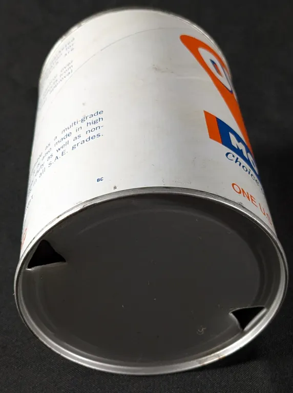 COMPOSITE QUART OIL CAN OILZUM MOTORCYCLE MOTOR OIL