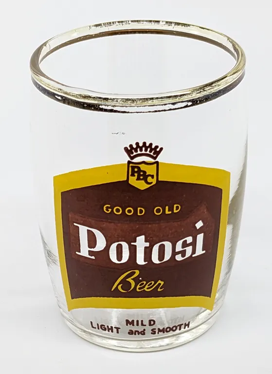 GOOD OLD POTOSI BEER DRINKING GLASS WISCONSIN
