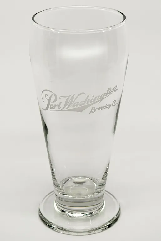PORT WASHINGTON BREWING CO WISCONSIN BEER DRINKING GLASS