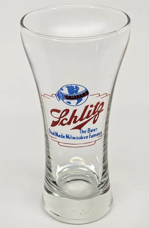 SCHLITZ BEER MILWAUKEE WISCONSIN DRINKING GLASS