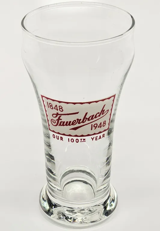 FAUERBACH BEER MADISON WISCONSIN DRINKING GLASS