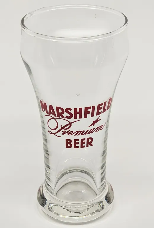 MARSHFIELD PREMIUM BEER WISCONSIN DRINKING GLASS