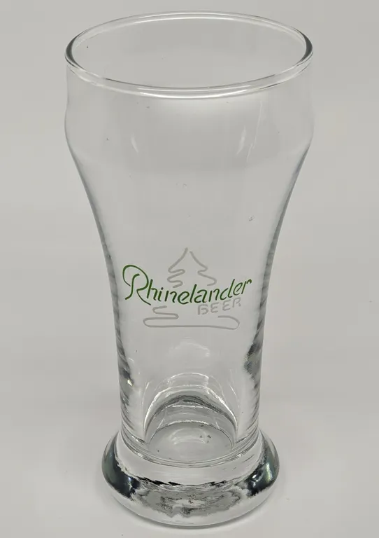 RHINELANDER BEER WISCONSIN DRINKING GLASS