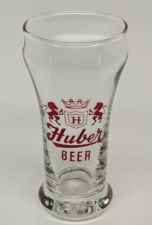 HUBER BEER MONROE WISCONSIN DRINKING GLASS