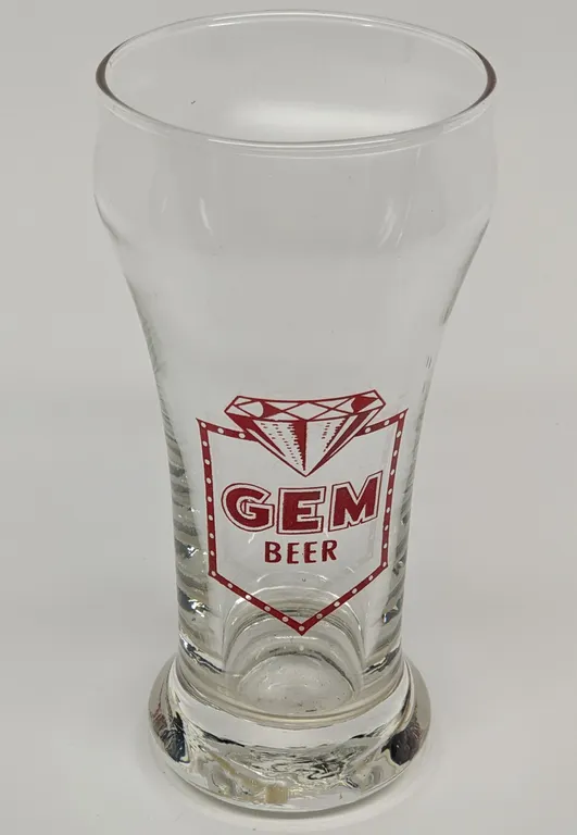 GEM BEER MENASHA WISCONSIN DRINKING GLASS