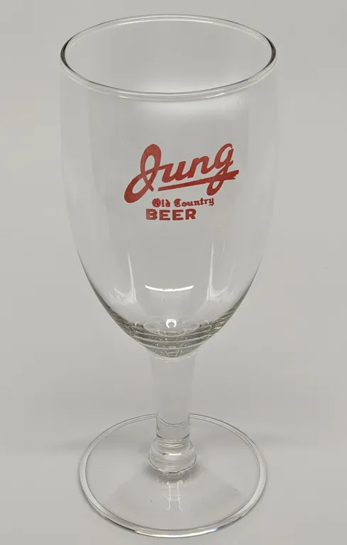 JUNG OLD COUNTRY BEER RANDOM LAKE WISCONSIN DRINKING GLASS