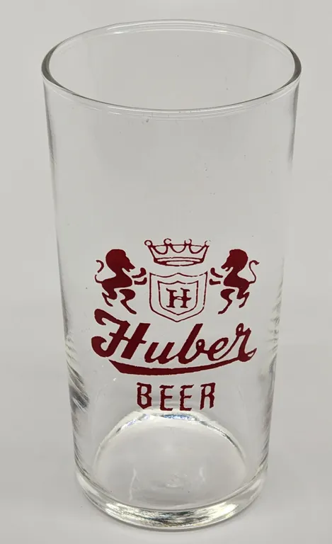 HUBER BEER MONROE WISCONSIN DRINKING GLASS