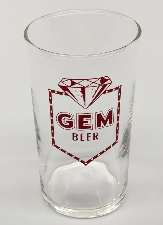 GEM BEER MENASHA WISCONSIN DRINKING GLASS