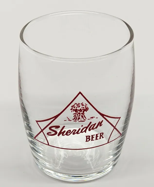 SHERIDAN WYOMING BEER DRINKING GLASS