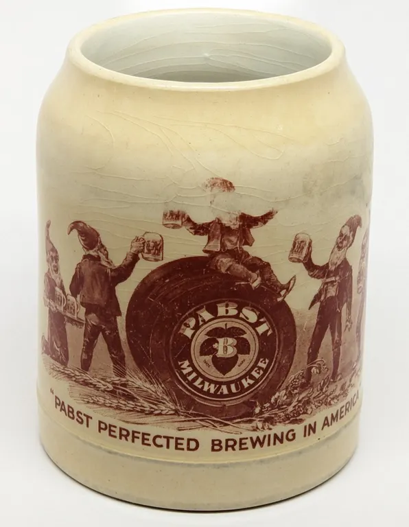 PRE PROHIBITION PABST ELVES MILWAUKEE WISCONSIN BEER MUG STEIN