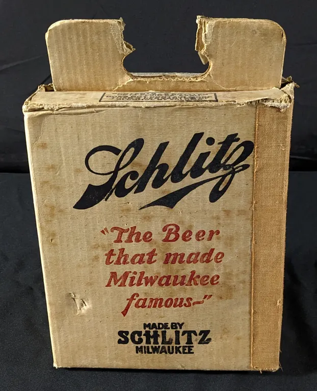 U-PERMIT 7-U-730 SCHLITZ BEER 6 PACK BOTTLE CARRIER MILWAUKEE WISCONSIN