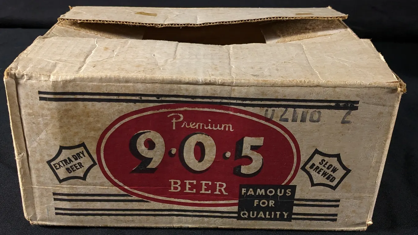 DREWRYS CHICAGO 905 9-0-5 PREMIUM BEER 12 CAN CASE BOX