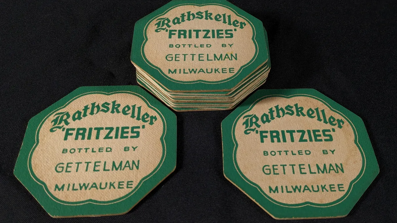 11 COASTERS GETTELMAN BEER RATHSKELLER 'FRITZIES' MILWAUKEE WISCONSIN