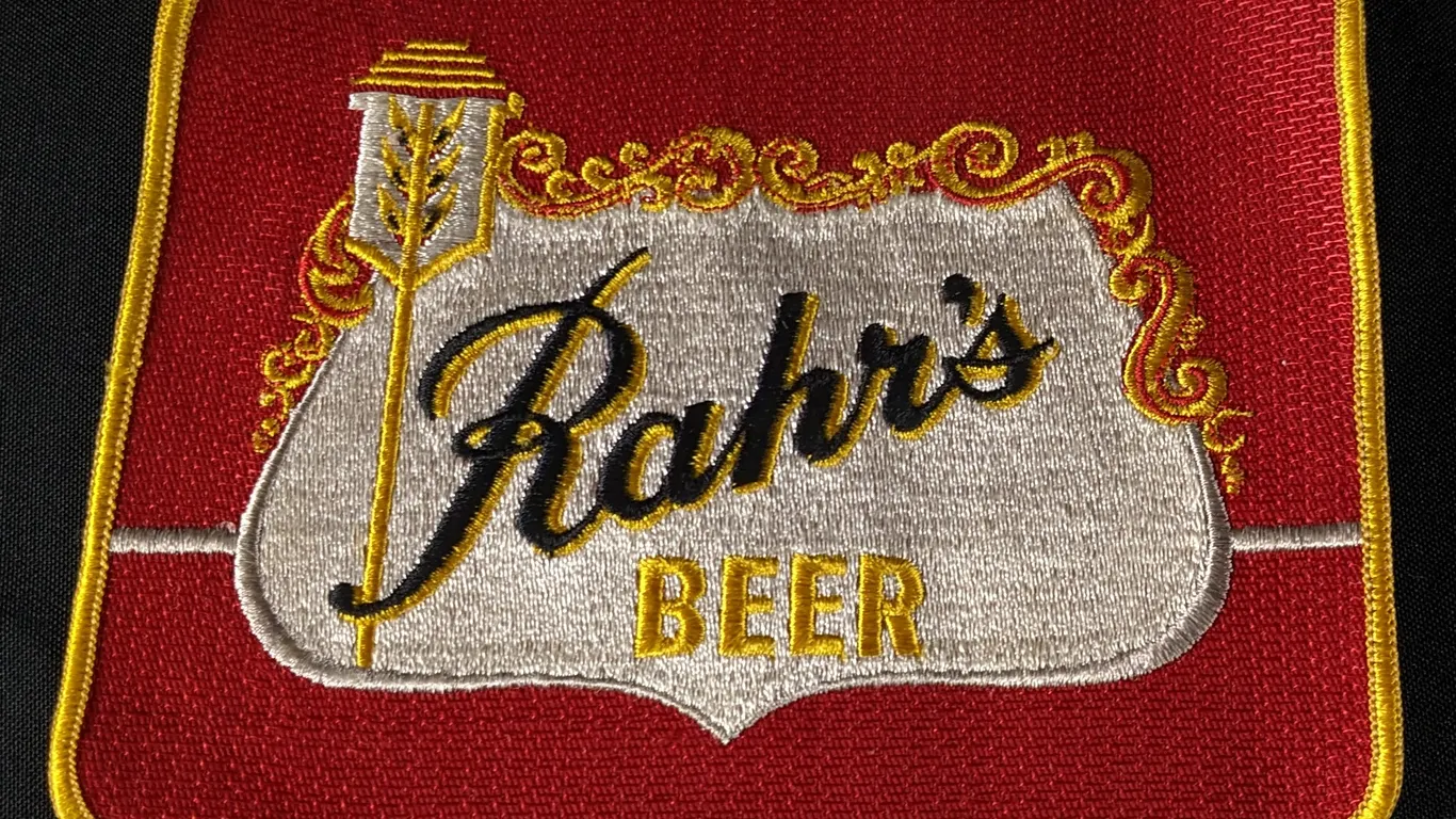 LARGE UNIFORM BACK PATCH RAHR'S BEER OSHKOSH WISCONSIN