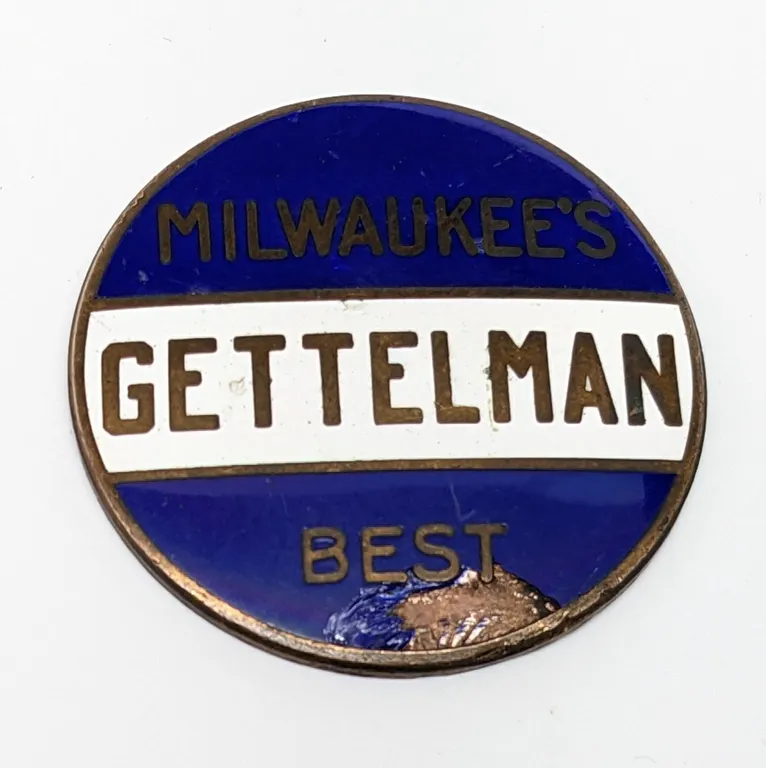 BALL TAP KNOB HANDLE INSERT MILWAUKEE'S BEST GETTELMAN BEER WISCONSIN