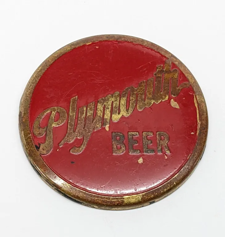 BALL TAP KNOB INSERT PLYMOUTH BEER WISCONSIN