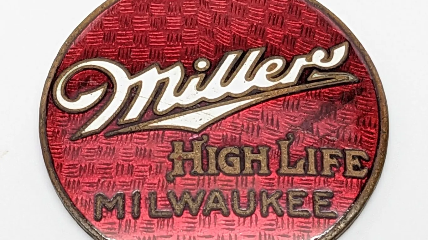 BALL TAP KNOB HANDLE MILLER HIGH LIFE BEER MILWAUKEE WISCONSIN
