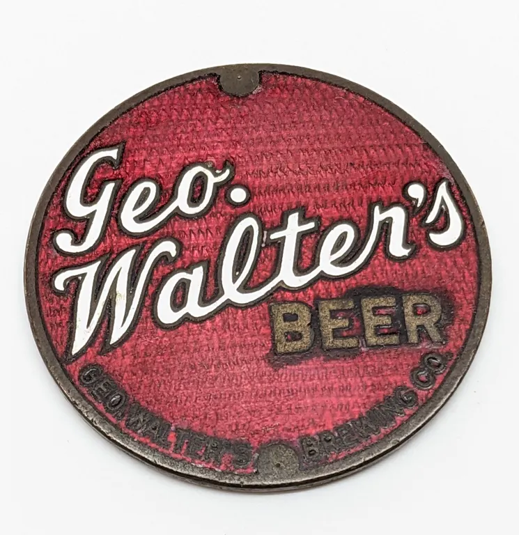 BALL TAP KNOB HANDLE INSERT GEO WALTERS BEER APPLETON WISCONSIN