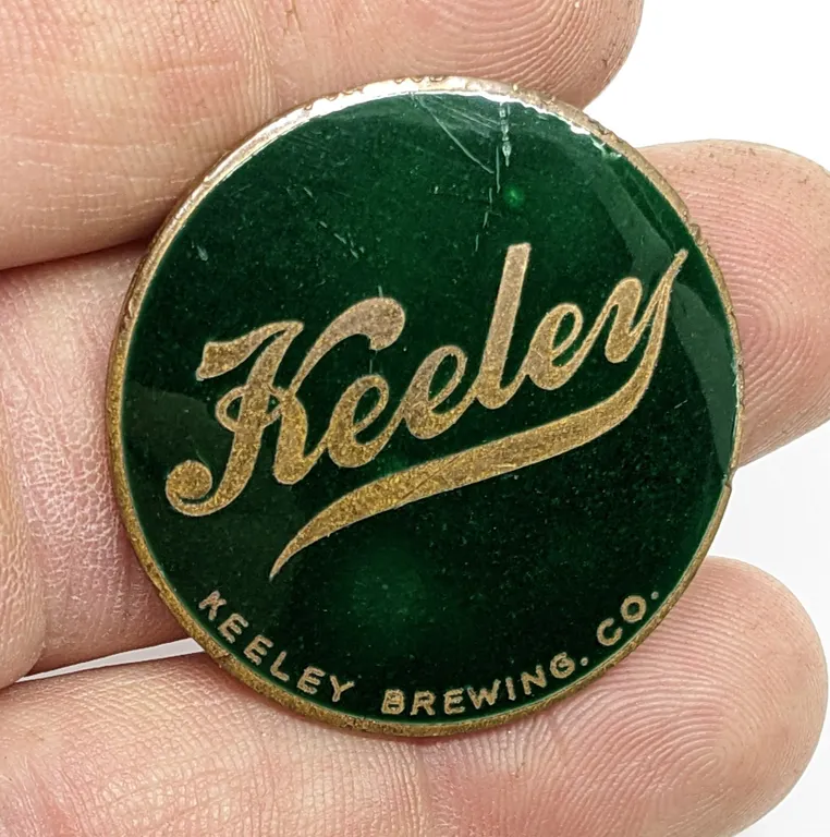 BALL TAP KNOB INSERT KEELEY BEER CHICAGO ILLINOIS