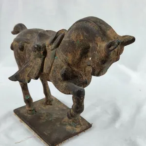 Antique Cast Metal Asian Horse