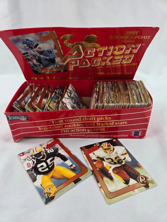 1991 Action Packed 24 kt Gold Stamped Football Cards