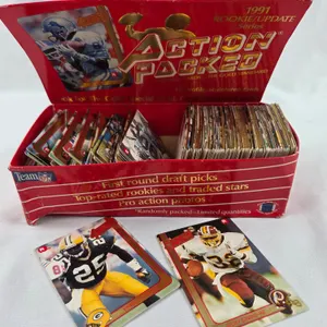1991 Action Packed 24 kt Gold Stamped Football Cards