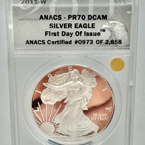 2011-W Silver Eagle PR70 DCAM ANACS Certified