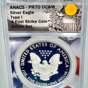 2021-W Silver Eagle Type I PR70 DCAM ANACS