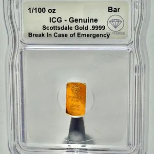 Scottsdale Gold 1/100 Troy Oz .9999 Gold Bar