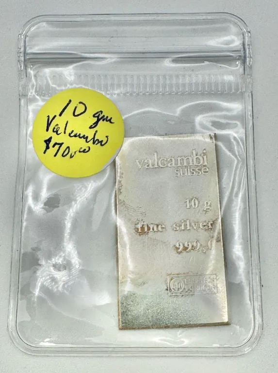 Valcambi Suisse 10g Silver Bar .999