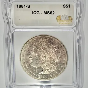 1881-S Morgan Silver Dollar ICG MS62
