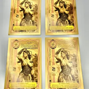 Four Idaho 1/4 Goldback Notes