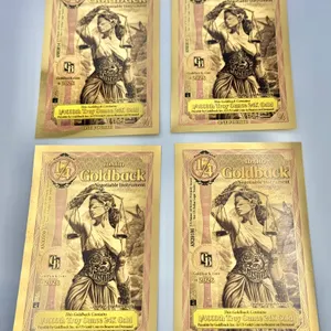 4 Idaho 1/4 Goldback 24K Gold Notes