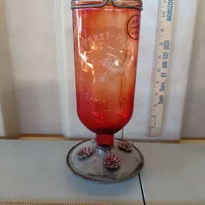 Perky Pet Glass/Metal Hummingbird Feeder 10.5" Tall