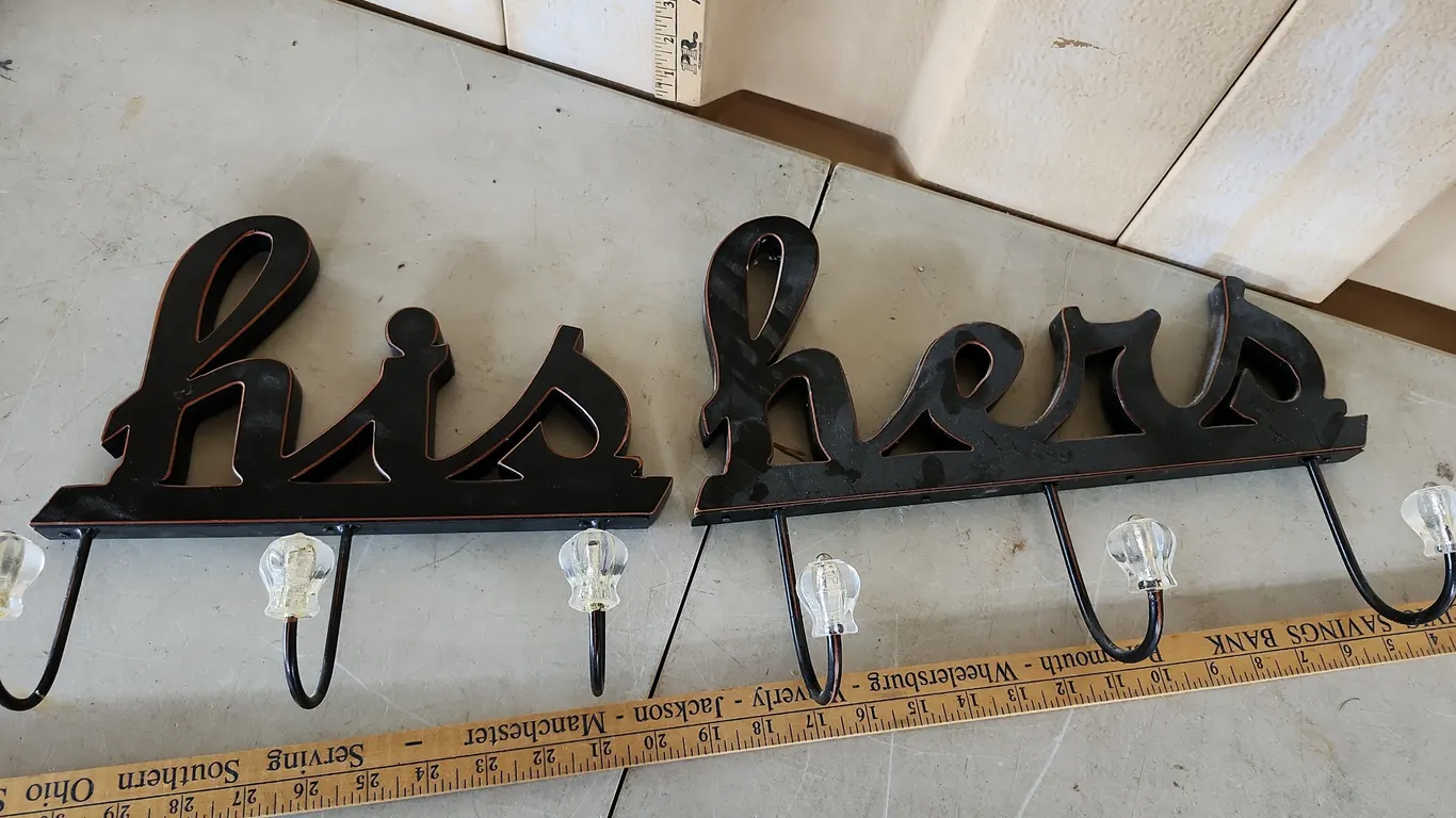 His & Her Wall Hooks