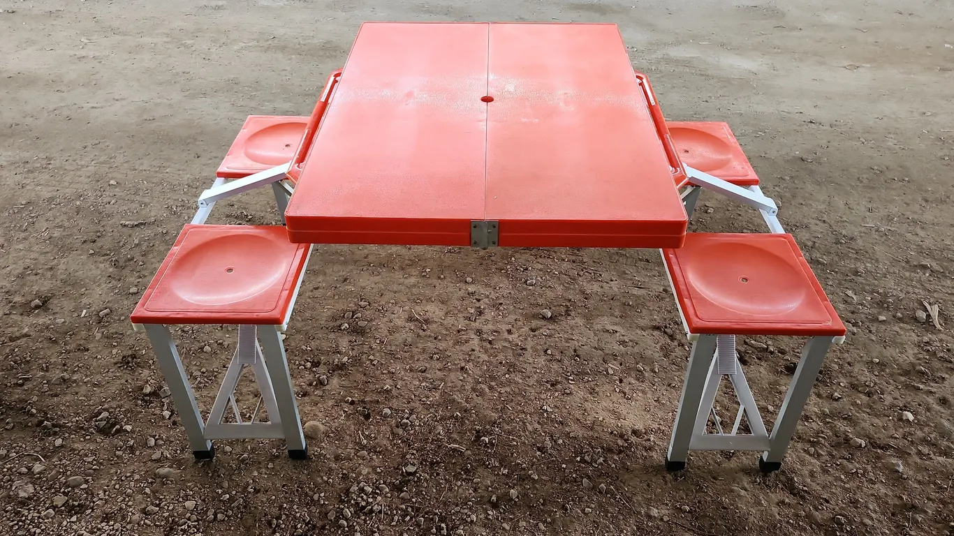 Vintage Collapsible Picnic Table