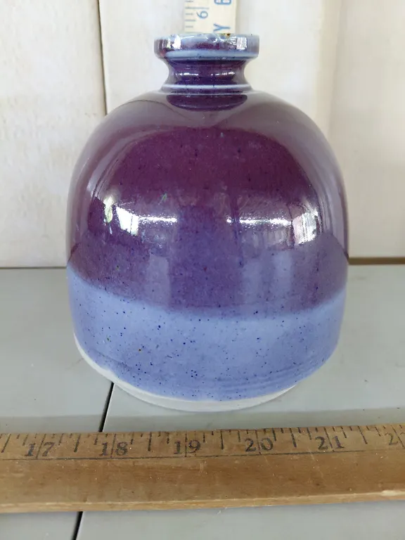 Handmade Studio Art Pottery Bud Vase 5"X5"