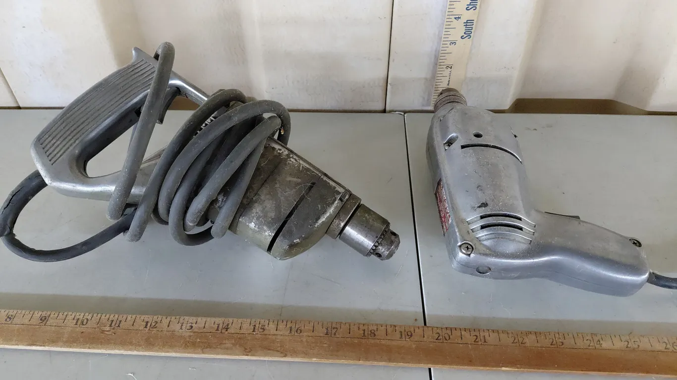 2 Vintage Electric Drills