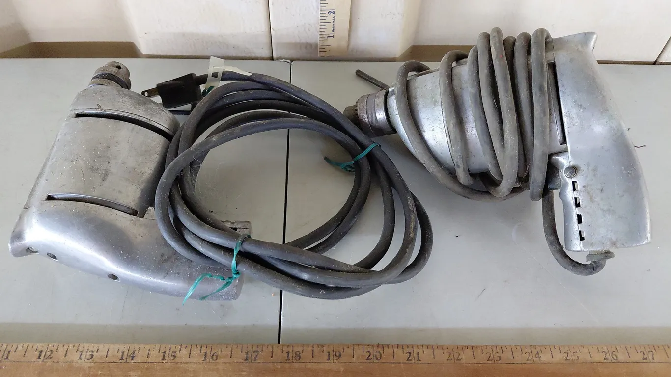 2 Vintage Electric Drills