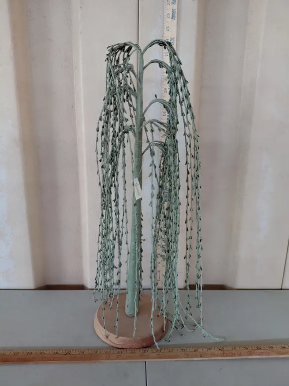Folk Art Berry Weeping Willow Tree 23" Tall
