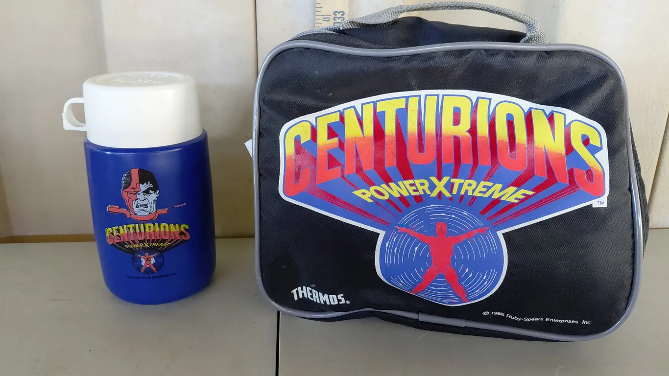 1986 Centurions Power Xtreme Lunch Box & Thermos