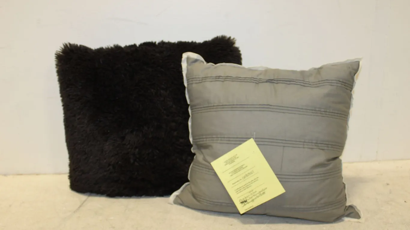 Black & Gray Throw Pillows