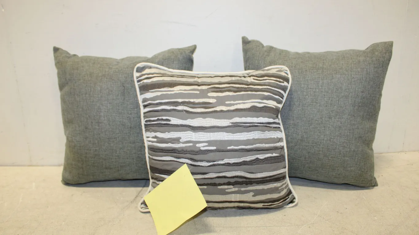 Gray & White Throw Pillows