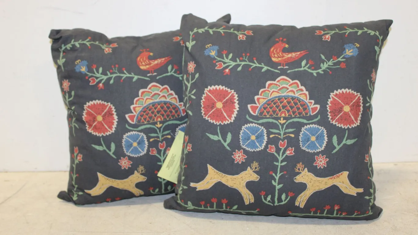 Folk Art Throw Pillows