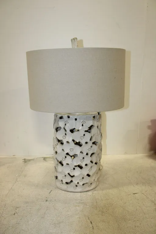 Ceramic Floral Lamp
