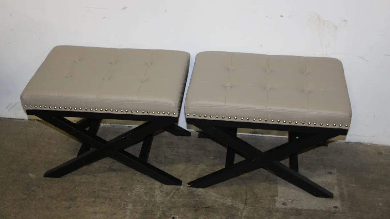 Taupe Ottomans