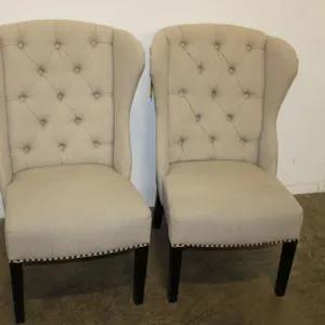 Beige Tufted Accents Chairs