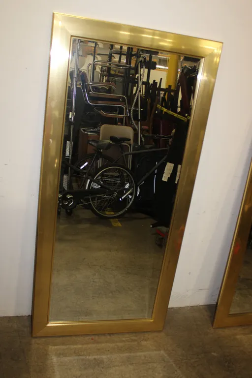 Gold-Tone Floor Mirror