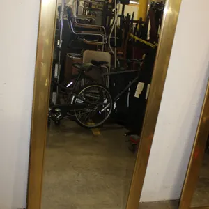 Gold-Tone Floor Mirror
