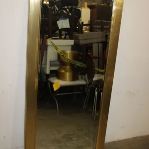 Gold-Tone Floor Mirror